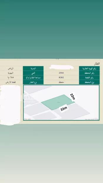 أرض للبيع في شارع ابن عطيون التجيبي, حي المهدية, مدينة الرياض, منطقة الرياض صورة 2
