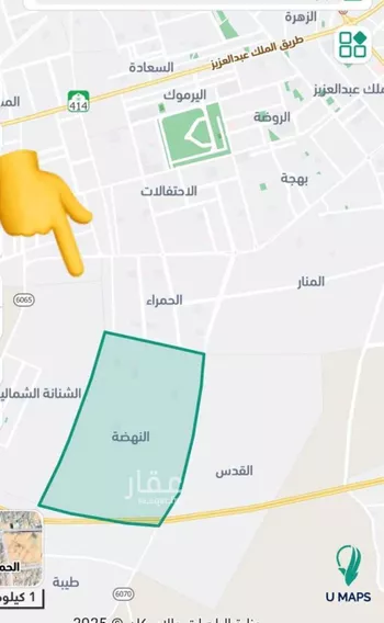 أرض للبيع في حي النهضة, مدينة الشنانه, منطقة القصيم صورة 2
