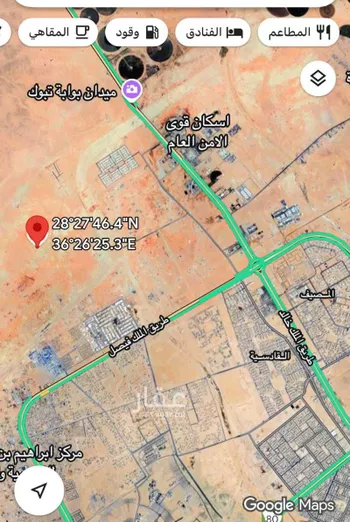 أرض للبيع في حي شمال الجامعة, مدينة تبوك, منطقة تبوك