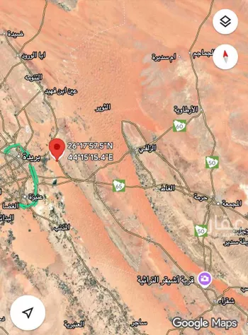 أرض للبيع في حي حي السلام, مدينة الشماسيه, منطقة القصيم