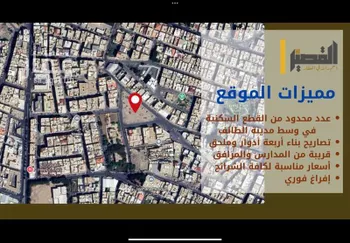 أرض للبيع في حي نخب, مدينة امارة منطقة مكة المكرمة - الطائف, منطقة مكة المكرمة صورة 4