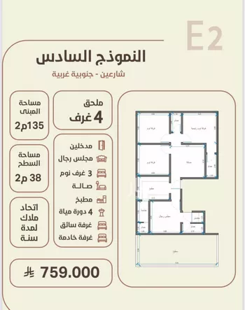 شقة للبيع في حي الروضة, مدينة جدة, منطقة مكة المكرمة صورة 2