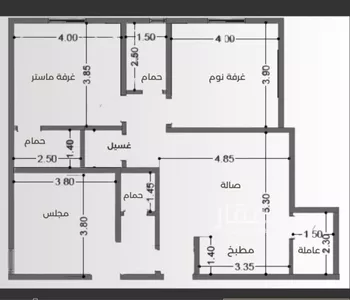 شقة للبيع في حي النزهة, مدينة جدة, منطقة مكة المكرمة صورة 2
