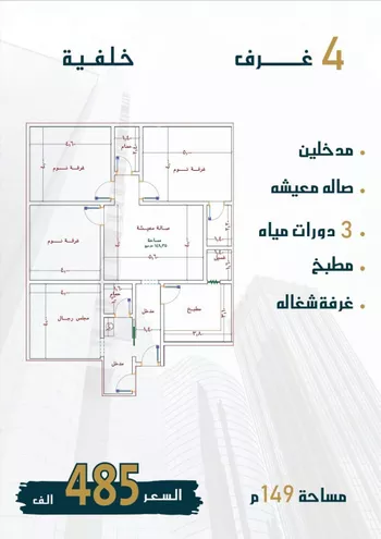 شقة للبيع في شارع الامير عبدالمجيد, حي الصواري, مدينة جدة, منطقة مكة المكرمة صورة 5
