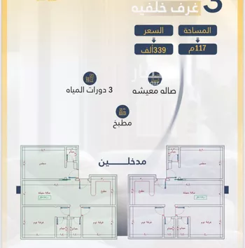 شقة للبيع في شارع السامر, حي الواحة, مدينة جدة, منطقة مكة المكرمة صورة 2