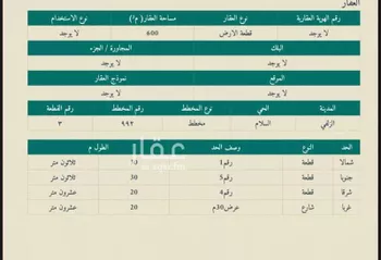 أرض للبيع في شارع السلام 55, حي السلام, مدينة الزلفى, منطقة الرياض