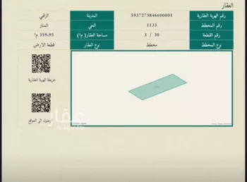 أرض للبيع في شارع بدون, حي المنار, مدينة الزلفى, منطقة الرياض صورة 2