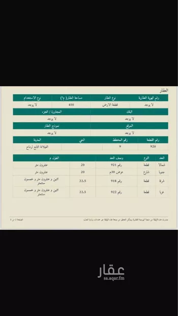 أرض للبيع في حي الخزامى, مدينة رماح, منطقة الرياض