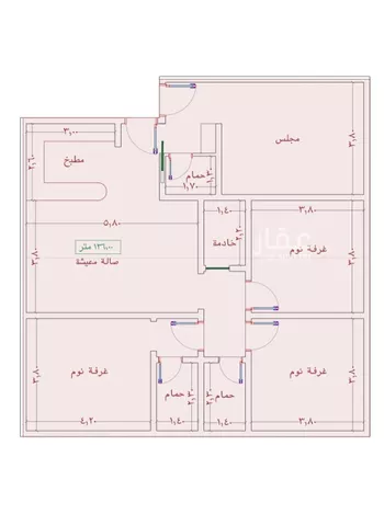 شقة للبيع في شارع السامر, حي الواحة, مدينة جدة, منطقة مكة المكرمة