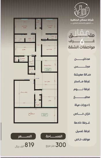 شقة للبيع في شارع ظعفرانه, حي النزهة, مدينة جدة, منطقة مكة المكرمة صورة 2