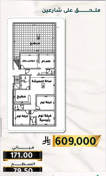 شقة للبيع في شارع الاسود, حي الثغر, مدينة جدة, منطقة مكة المكرمة
