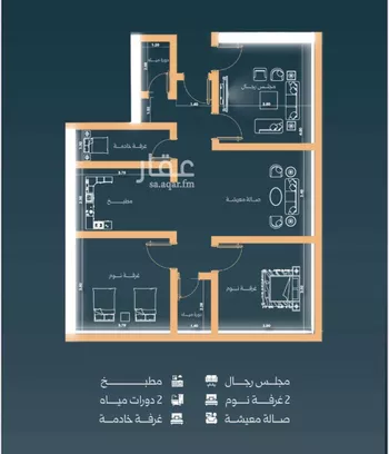 شقة للبيع في شارع نشطون, حي النزهة, مدينة جدة, منطقة مكة المكرمة صورة 2