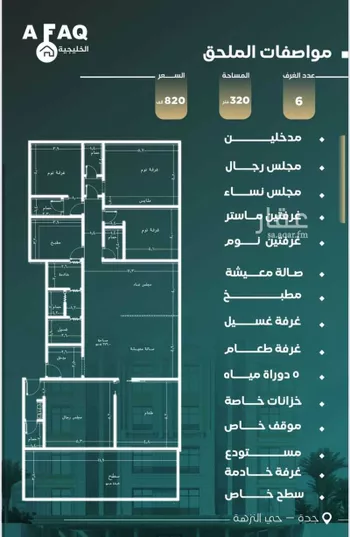 شقة للبيع في شارع ابو طاقه, حي النزهة, مدينة جدة, منطقة مكة المكرمة