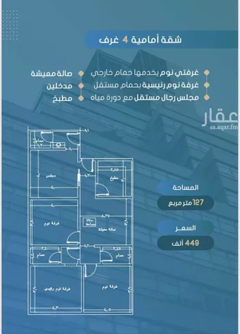 شقة للبيع في شارع أحمد بن خلف, حي الصواري, مدينة جدة, منطقة مكة المكرمة صورة 2