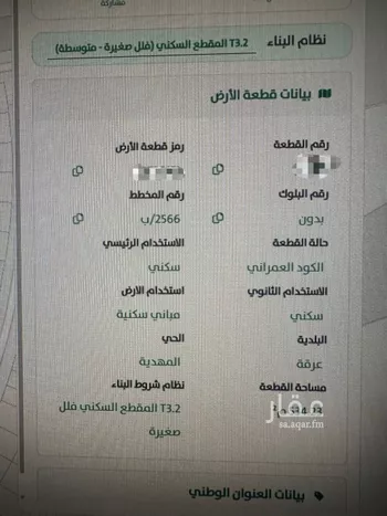 أرض للبيع في شارع ابن أبي الشكر الفلكي, حي المهدية, مدينة الرياض, منطقة الرياض صورة 4