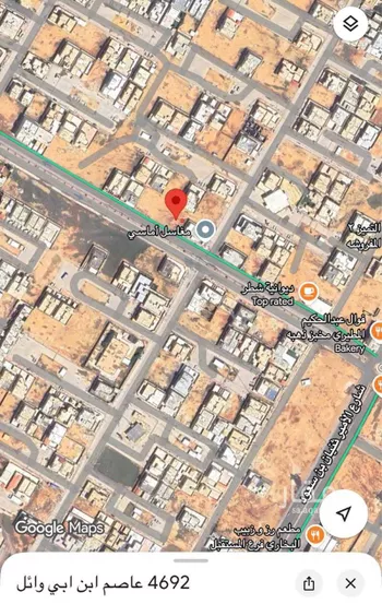 أرض للبيع في شارع عاصم ابن ابي وائل, حي الملك عبدالله, مدينة المجمعه, منطقة الرياض