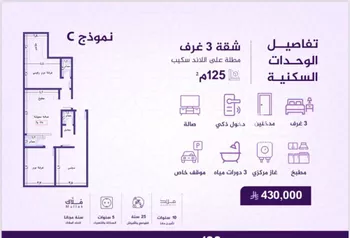 شقة للبيع في شارع احمد بن عيسى الرومي, حي الفيحاء, مدينة جدة, منطقة مكة المكرمة صورة 3