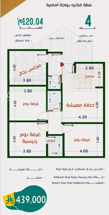 شقة للبيع في شارع عاصم ابن قيس, حي الربوة, مدينة جدة, منطقة مكة المكرمة صورة 4