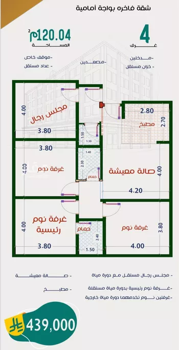 شقة للبيع في شارع عاصم ابن قيس, حي الربوة, مدينة جدة, منطقة مكة المكرمة صورة 3