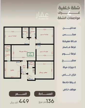 شقة للبيع في شارع ظعفرانه, حي النزهة, مدينة جدة, منطقة مكة المكرمة صورة 2
