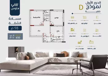 شقة للبيع في شارع ابو بهيه الغذاري, حي الزهراء, مدينة جدة, منطقة مكة المكرمة