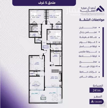 شقة للبيع في شارع عبد الله بن ابي الوليد, حي المروة, مدينة جدة, منطقة مكة المكرمة