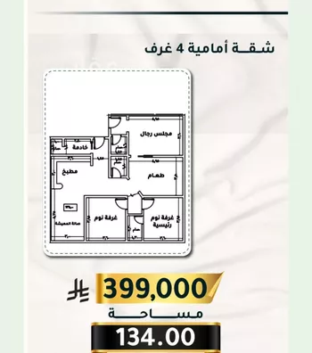 شقة للبيع في شارع الاسود, حي الثغر, مدينة جدة, منطقة مكة المكرمة صورة 2