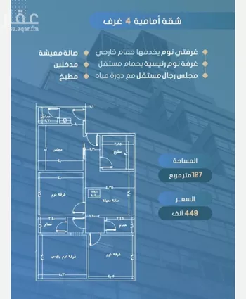 شقة للبيع في شارع أحمد بن خلف, حي الصواري, مدينة جدة, منطقة مكة المكرمة صورة 2
