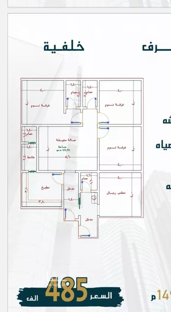 شقة للبيع في شارع الامير عبدالمجيد, حي الصواري, مدينة جدة, منطقة مكة المكرمة صورة 5