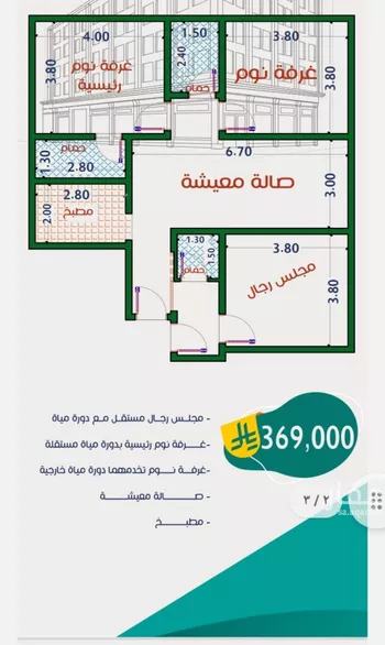 شقة للبيع في شارع عاصم ابن قيس, حي الربوة, مدينة جدة, منطقة مكة المكرمة صورة 3