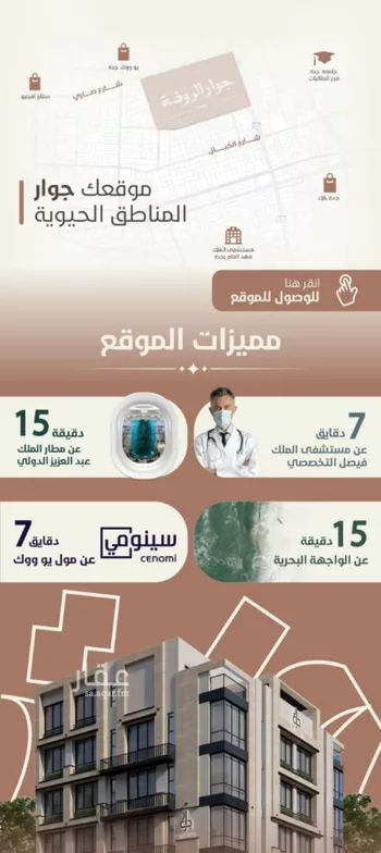 شقة للبيع في شارع احمد محمد السباعي, حي الروضة, مدينة جدة, منطقة مكة المكرمة صورة 2