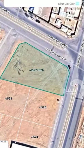 أرض للبيع في شارع الحكم بن عمرو بن الشريد, حي ضاحية الملك فهد, مدينة عرعر, منطقة الحدود الشماليه صورة 2