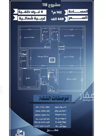 شقة للبيع في شارع احمد الرقيمي, حي النزهة, مدينة جدة, منطقة مكة المكرمة