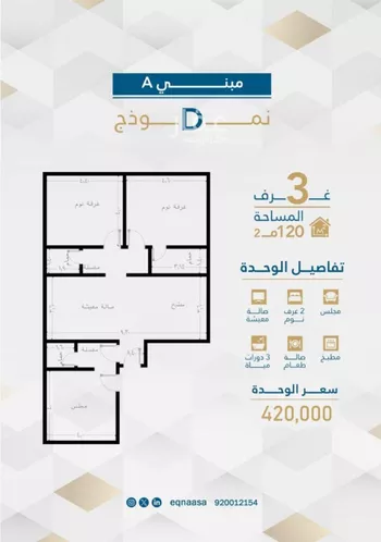 شقة للبيع في شارع امام الدين المرشدي, حي الفيحاء, مدينة جدة, منطقة مكة المكرمة