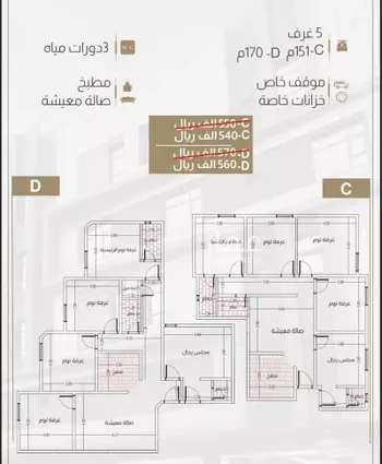 شقة للبيع في شارع ابن مجاهد, حي الريان, مدينة جدة, منطقة مكة المكرمة