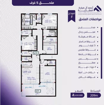 شقة للبيع في شارع عبد الله بن ابي الوليد, حي المروة, مدينة جدة, منطقة مكة المكرمة