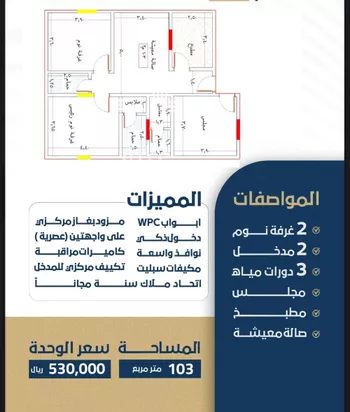 شقة للبيع في شارع سعد بن هشام, حي الروضة, مدينة جدة, منطقة مكة المكرمة صورة 3