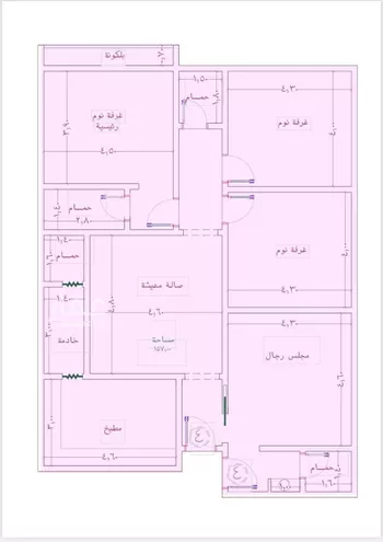 شقة للبيع في شارع الواحة, حي الواحة, مدينة جدة, منطقة مكة المكرمة صورة 2
