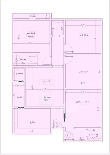 شقة للبيع في شارع الواحة, حي الواحة, مدينة جدة, منطقة مكة المكرمة صورة 2