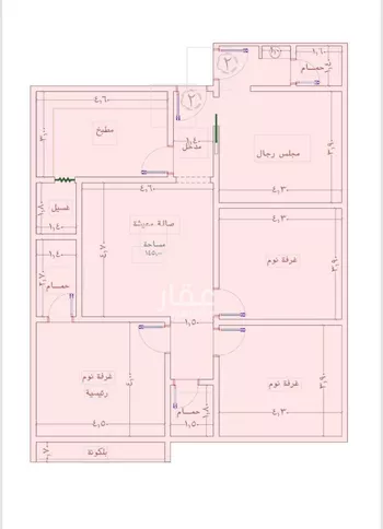 شقة للبيع في شارع الواحة, حي الواحة, مدينة جدة, منطقة مكة المكرمة صورة 3