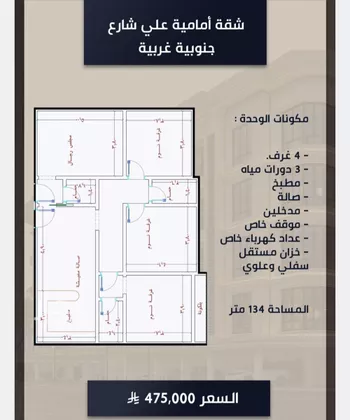 شقة للبيع في شارع الامير عبدالمجيد, حي الصواري, مدينة جدة, منطقة مكة المكرمة صورة 5