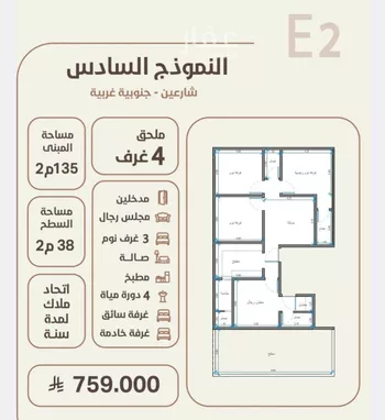 شقة للبيع في حي الروضة, مدينة جدة, منطقة مكة المكرمة