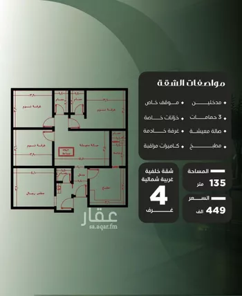 شقة للبيع في شارع عروان, حي النزهة, مدينة جدة, منطقة مكة المكرمة