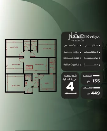 شقة للبيع في شارع عروان, حي النزهة, مدينة جدة, منطقة مكة المكرمة