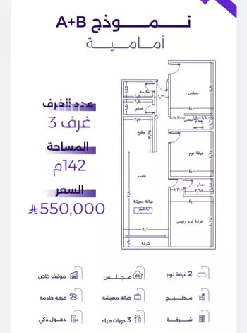 شقة للبيع في شارع عطيه بن يسر, حي الزهراء, مدينة جدة, منطقة مكة المكرمة صورة 3
