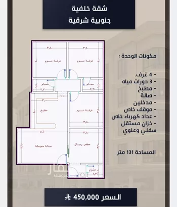 شقة للبيع في شارع الامير عبدالمجيد, حي الصواري, مدينة جدة, منطقة مكة المكرمة صورة 3