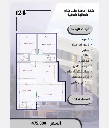 شقة للبيع في شارع الامير عبدالمجيد, حي الصواري, مدينة جدة, منطقة مكة المكرمة