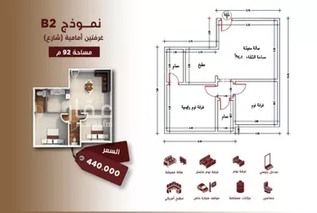 شقة للبيع في شارع البحتري, حي الحمراء, مدينة جدة, منطقة مكة المكرمة صورة 3