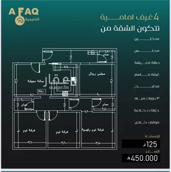 شقة للبيع في شارع نومان, حي النزهة, مدينة جدة, منطقة مكة المكرمة