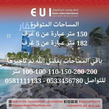 مكتب تجاري للإيجار في شارع صاري فرعي, حي السلامة, مدينة جدة, منطقة مكة المكرمة
